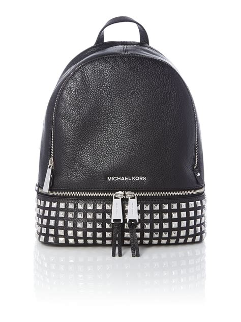 michael kors women's small studded backpack|Michael Kors nylon backpacks women.